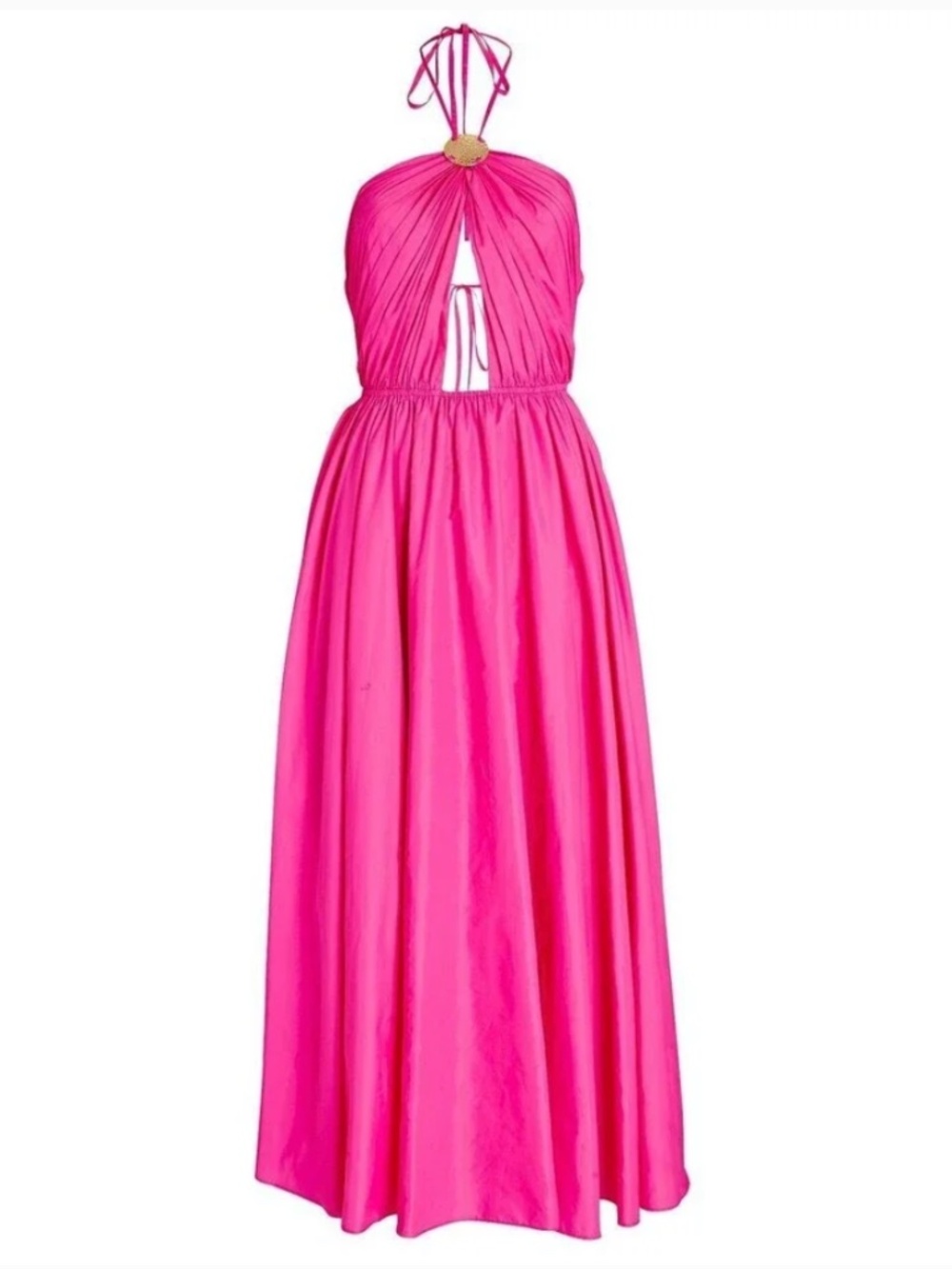 NWT. $495 Staud  Dress in Recycled Nylon SZ 6 pink
